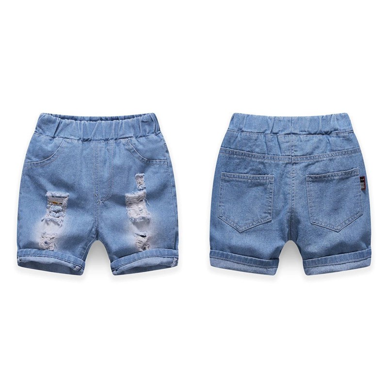 Quần short denim  họa tiết hoạt hình dễ thương phong cách cá tính cho trẻ em 1-11 tuổi