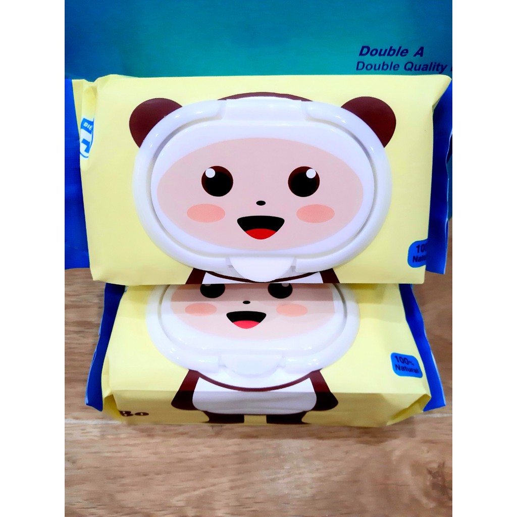 Giấy ướt Bibo/Phú Đạt không mùi an toàn cho bé (100 tờ - hàng Việt Nam)