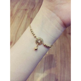 LẮC KIM TIỀN BẠC MẠ 24K