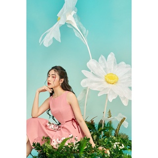 OLV - Đầm Pink Blooming Floral Embro