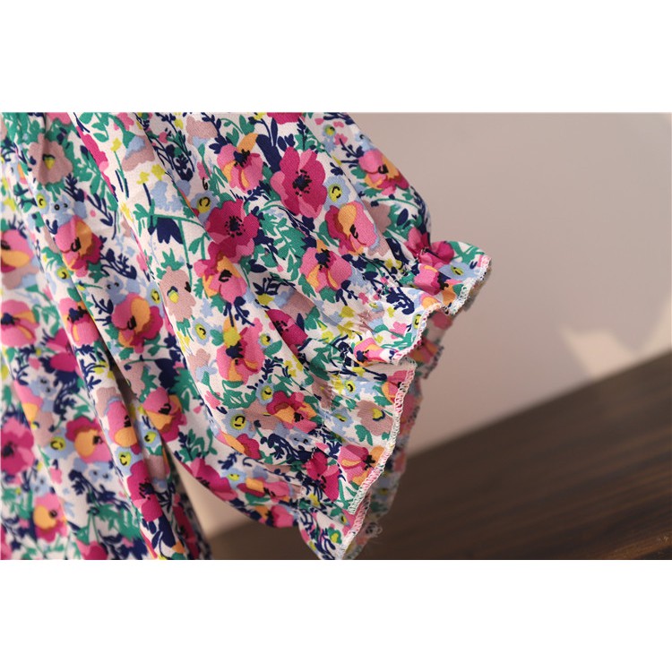 🌸Hàng Order🌸 Váy Hoa Bigsize Cổ Bèo Trắng Tiểu Thư Sang Chảnh🌸Hàng Quảng Châu | BigBuy360 - bigbuy360.vn