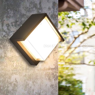 Đèn trang trí ngoài trời, đèn led gắn tường Hình vuông DGT 1013