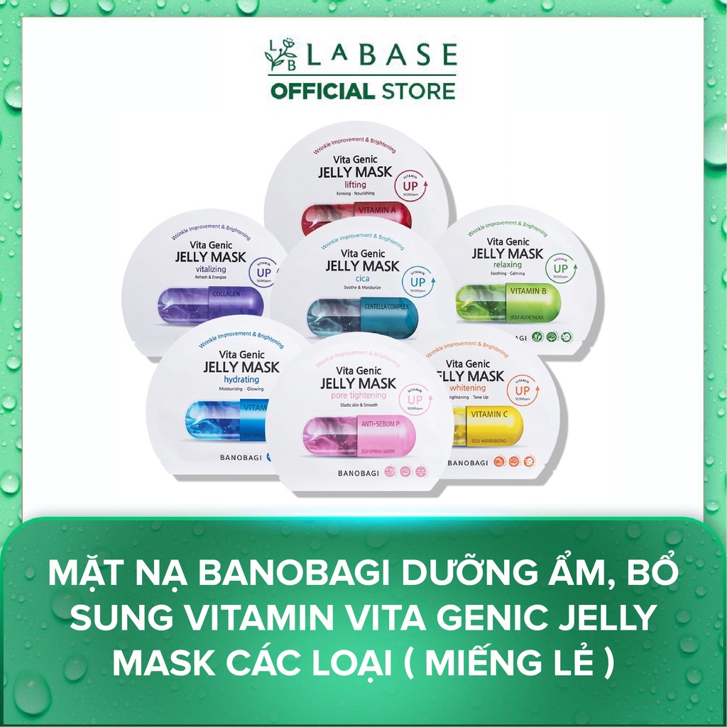 Mặt nạ Banobagi dưỡng ẩm, bổ sung Vitamin Vita Genic Jelly Mask các loại ( Miếng lẻ ) 30g | BigBuy360 - bigbuy360.vn