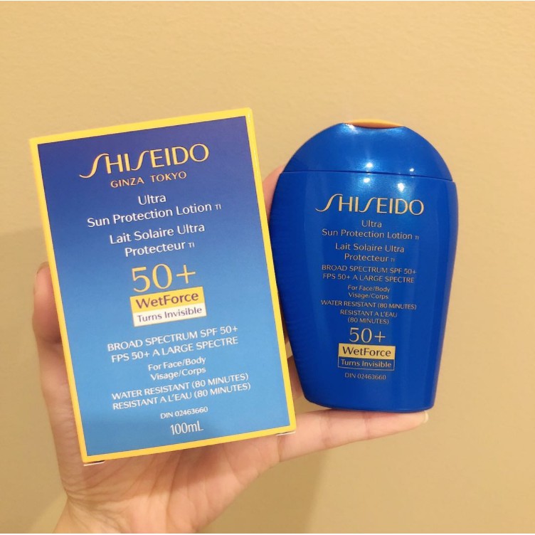 (Hàng Mới Về) Kem Chống Nắng Shiseido Blue 100ml Chất Lượng Cao