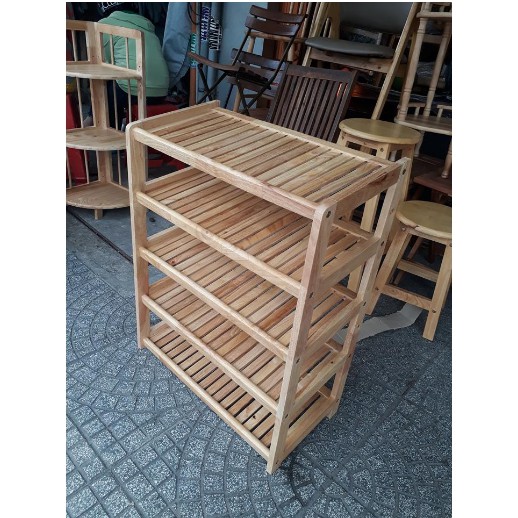MIỄN SHIP Kệ Giầy Dép Gỗ 5 Tầng 62cm