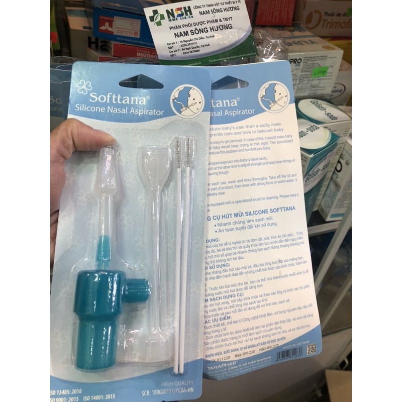 DỤNG CỤ HÚT MŨI ĐẦU MỀM SILICONE SOFTANA AN TOÀN CHO BÉ CỦA TANAPHAR