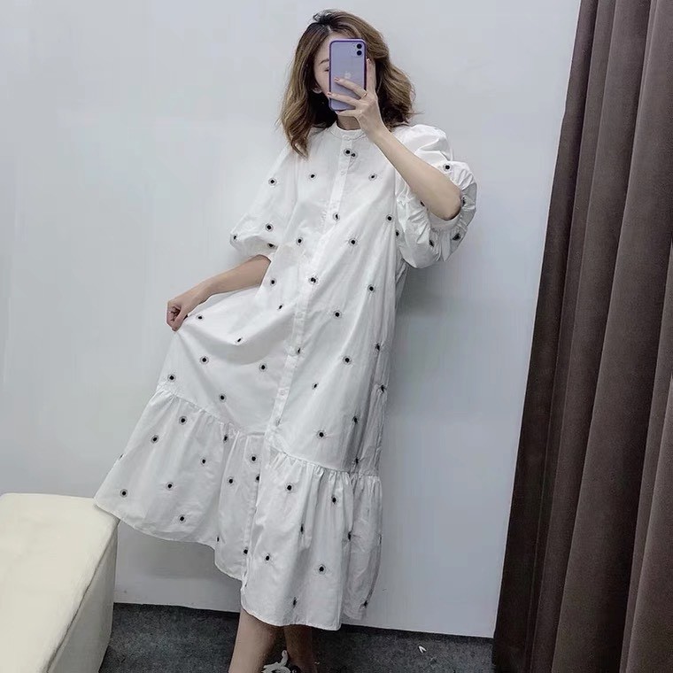 [Mã FAGREEN1505 giảm 10% tối đa 30K đơn 99K] VÁY DÁNG XÒE TAY BỒNG HOA ( ảnh thật ) | BigBuy360 - bigbuy360.vn