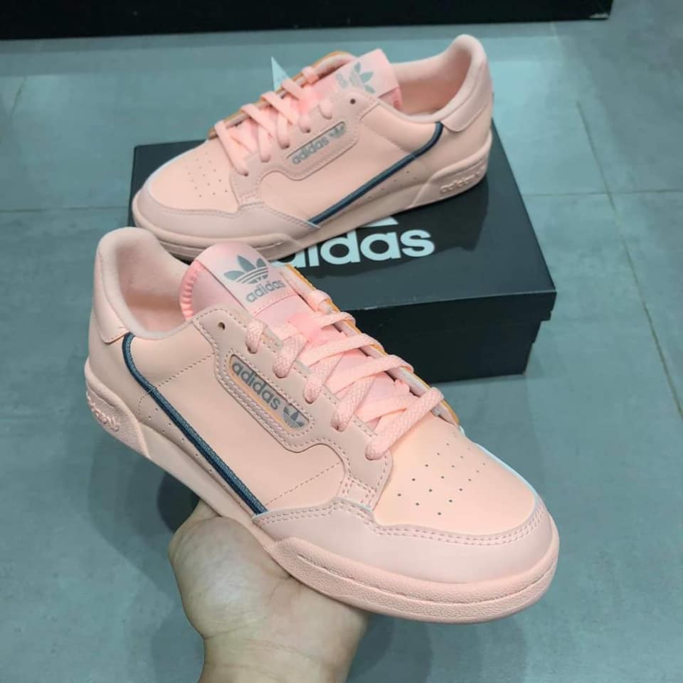 Giày Adidas Continental Clear Orange 🔥FREESHIP🔥 Giày Nữ Adidas Thời Trang Hằng Ngày Màu Hồng Cực Dễ Thương - [F97508]