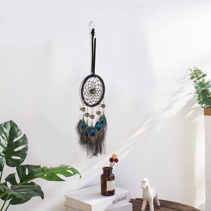 Dreamcatcher lông công phong thuỷ