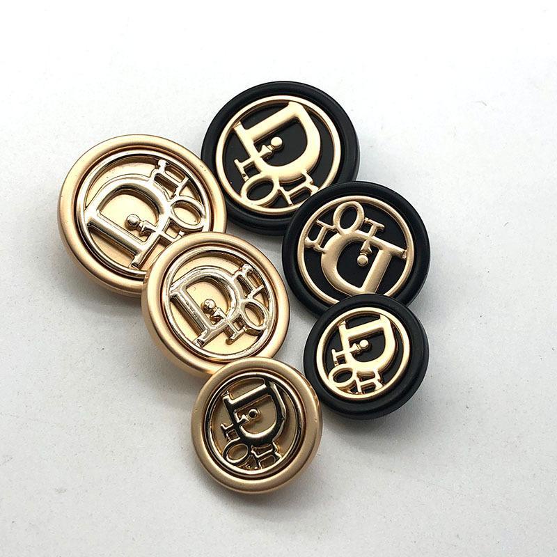 Nút. Áo Khoác Len Phối Nút Kim Loại Thời Trang Cho Nam Nữ