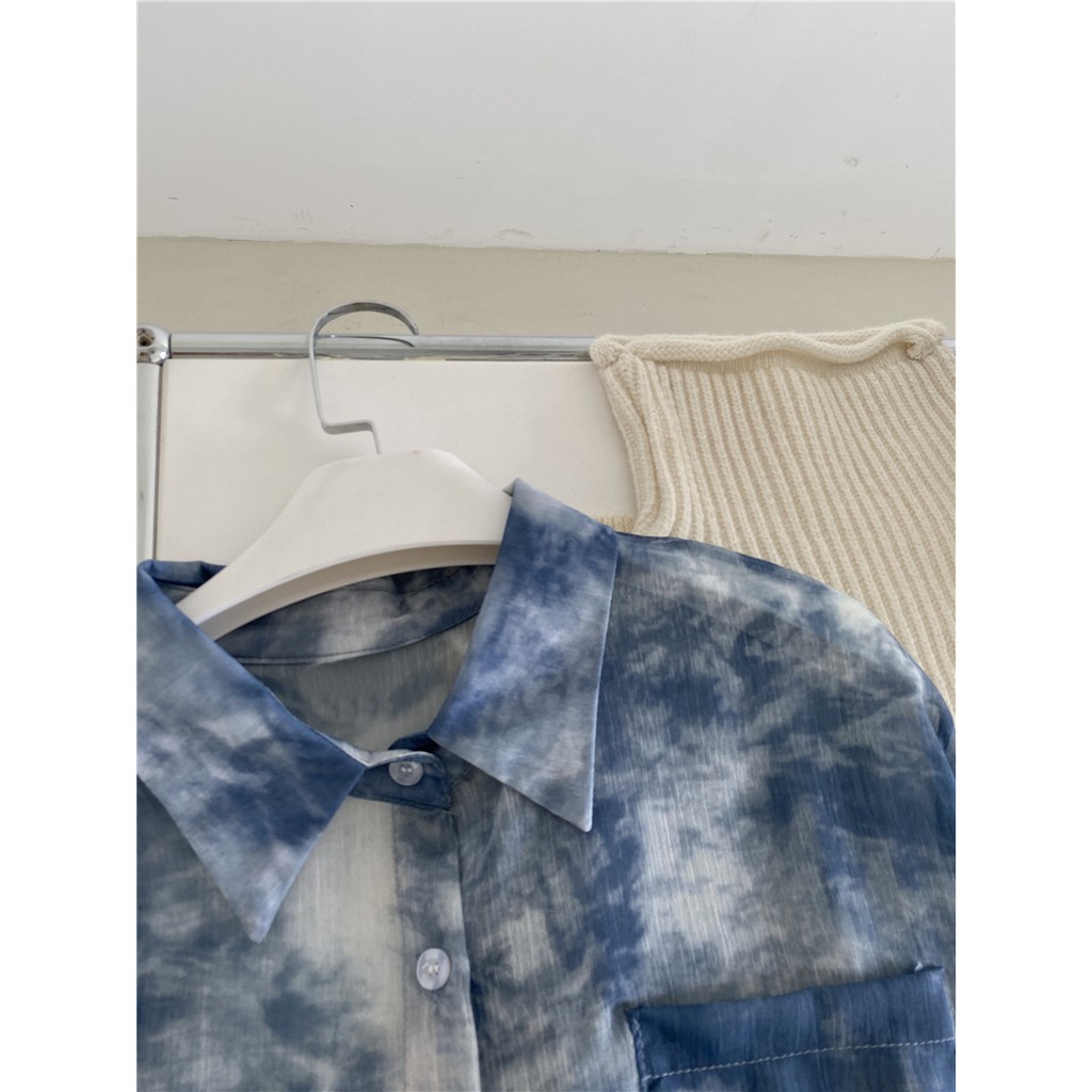Sơ mi Loang Xanh Navy | 11 HIN