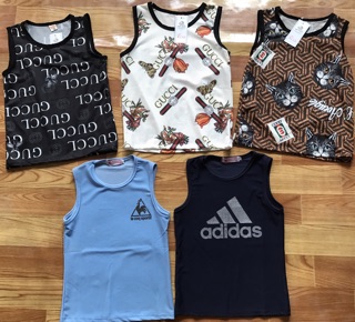 Áo ba lỗ lưới bé trai
