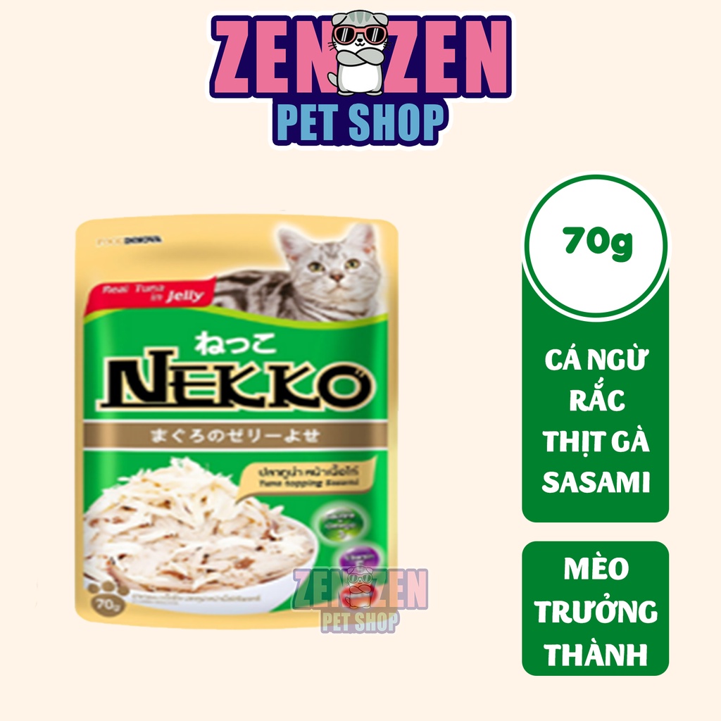 Pate nekko 70g Dành cho mèo Con 1-12 tháng tuổi, Mèo Trưởng Thành