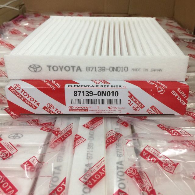 Lọc gió điều hoà Vios, Innova, Fortuner, Camry, Hilux các đời cao thấp cacbon than hoạt tính