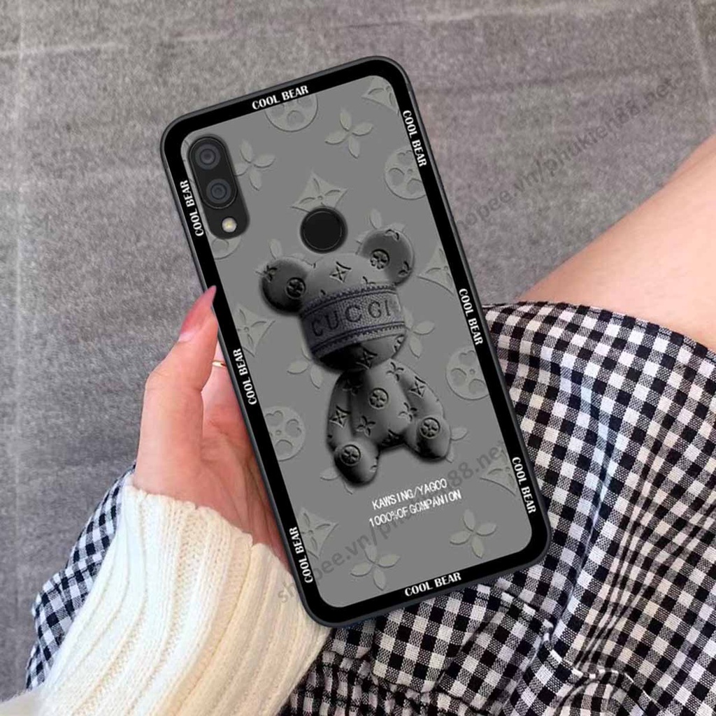 Ốp Xiaomi Redmi 7 bear, k@ws thương hiệu phong cách ốp lưng thời trang cao cấp