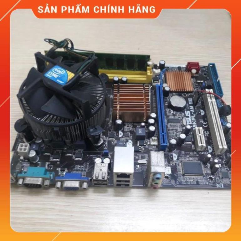 Combo main Asus G41 DDRIII socket 775 + 4Gb + E7500 + Quạt