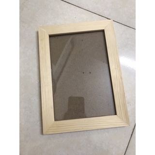 Khung tranh khung ảnh gỗ mộc có vân