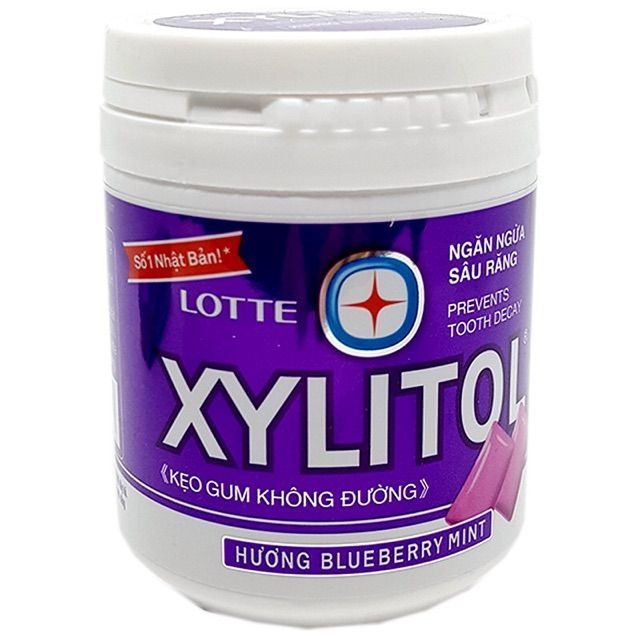 Kẹo Gum Không Đường Xylitol 145g Đủ Vị