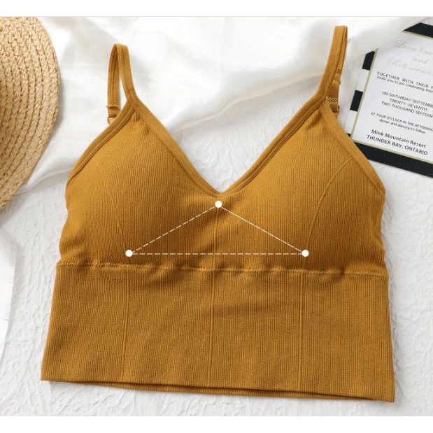 Áo Lót Nữ Áo Bra Nữ AN102 chữ U hở lưng 2 dây không gọng nâng ngực gợi cảm co giãn mẫu krfashion đẹp cao cấp