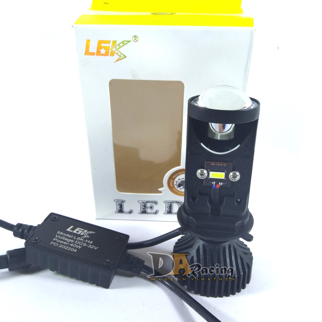 Đèn Pha LED Bi Cầu Mini H4 T2 Lắp Ô tô Xe Máy Pha Bi Cầu Chống Chói Cắt Sáng