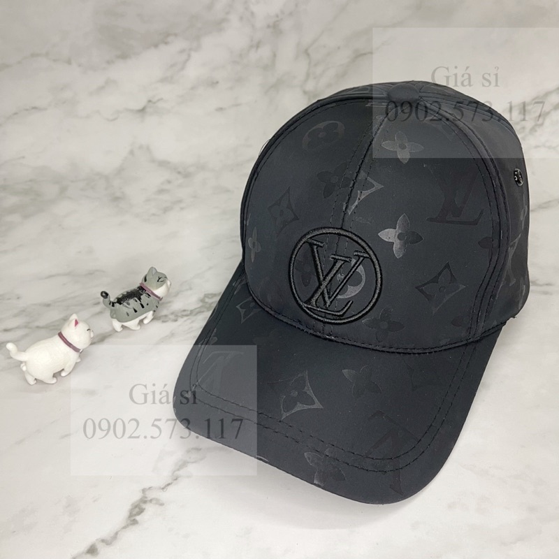Nón kết lưỡi trai thêu L.V mạc tròn tiệp màu thời trang chất lừ