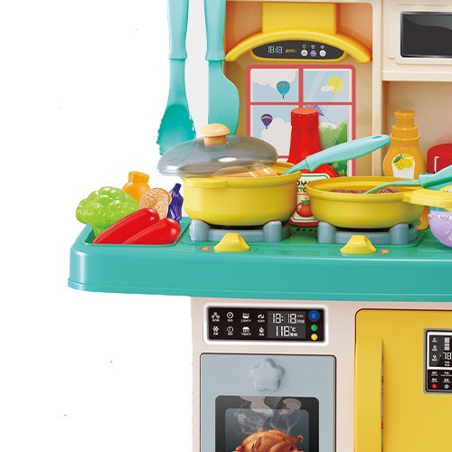 Bộ đồ chơi nhà bếp cỡ lớn cao 43 cm - Đồ chơi giáo dục trẻ em bé trai bé gái, có nhạc kèm ánh sáng