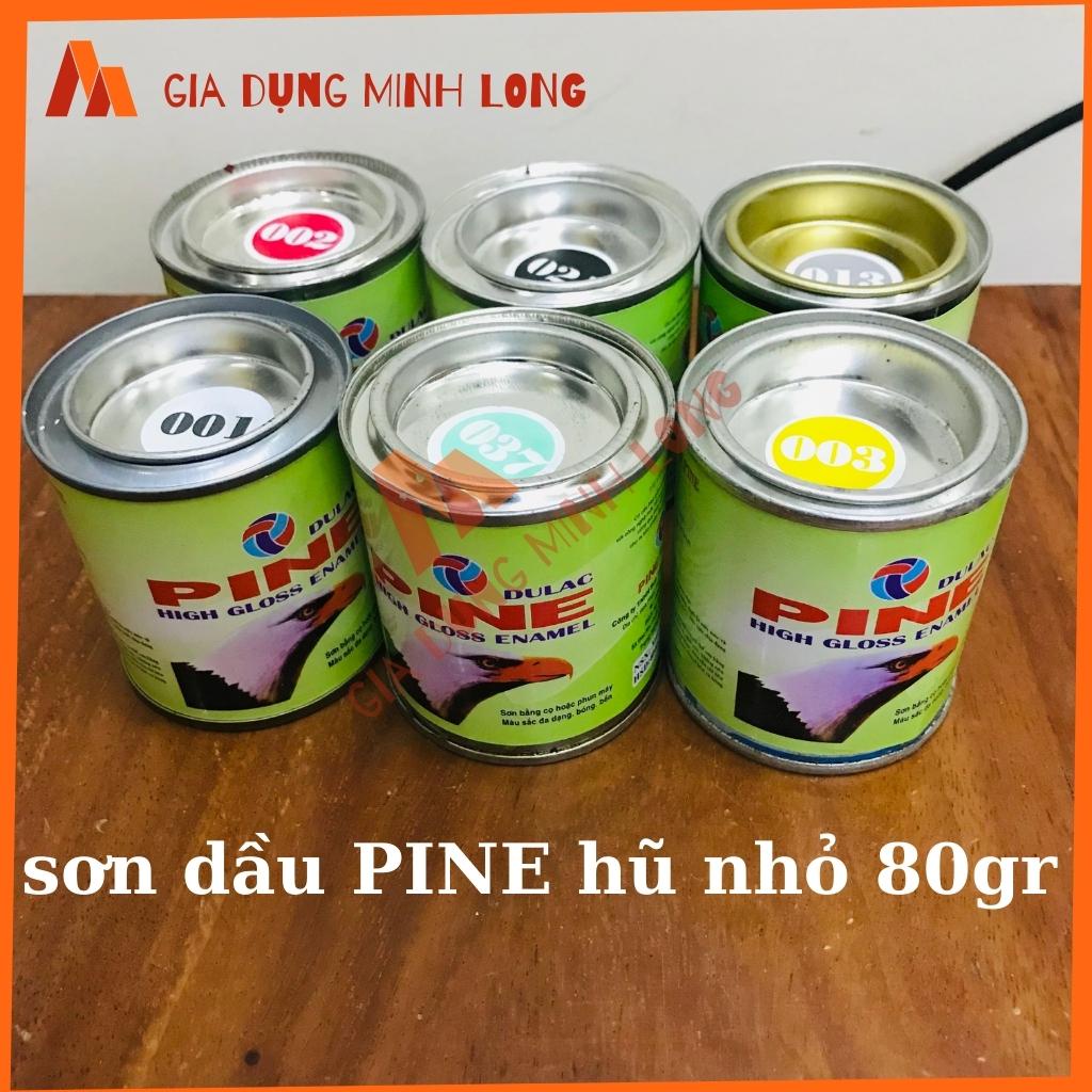 Sơn dầu PINE hũ nhỏ 80gr đủ màu, chuyên sơn các dạng vật liệu sắt , gỗ, nhựa, sành sứ,...