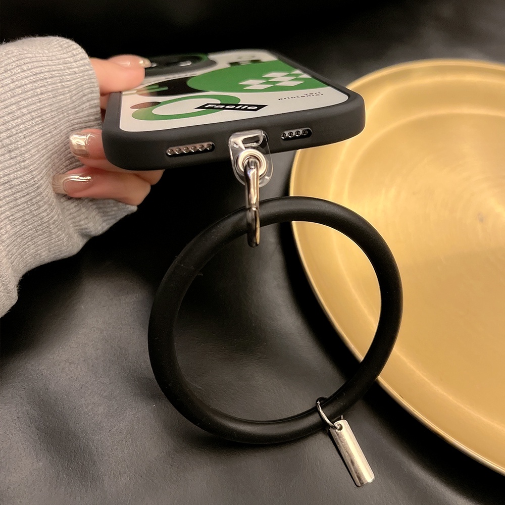 Ốp Điện Thoại TPU Mềm Chống Sốc Họa Tiết Hình Học Có Vòng Đeo Tay Cho iPhone 11 12 13 Pro max mini XS max xr 7 8 se2020 plus