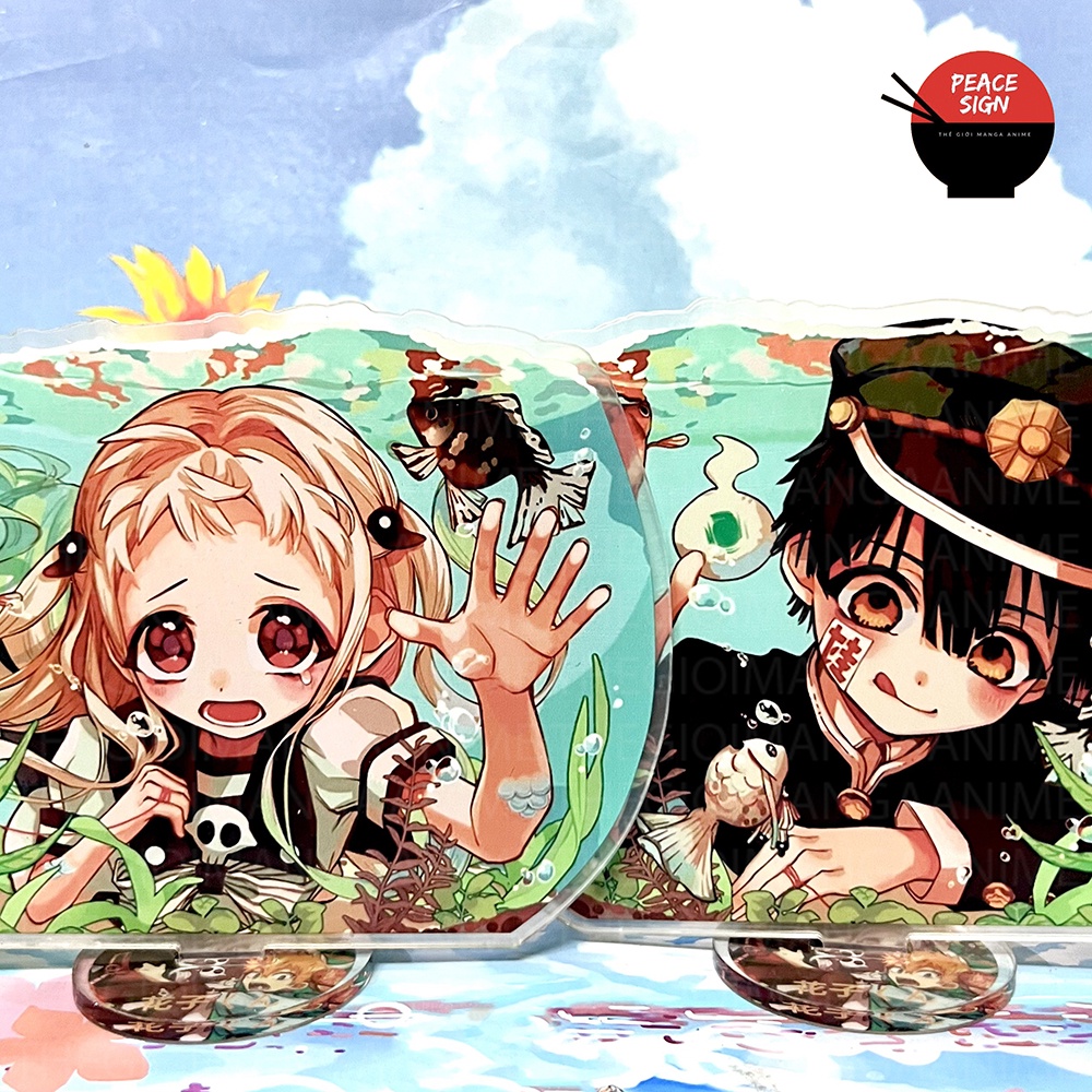 Standee Toilet-bound Jibaku Shounen Hanako-kun ver BỂ CÁ mô hình CẬU MA NHÀ XÍ in hình anime chibi
