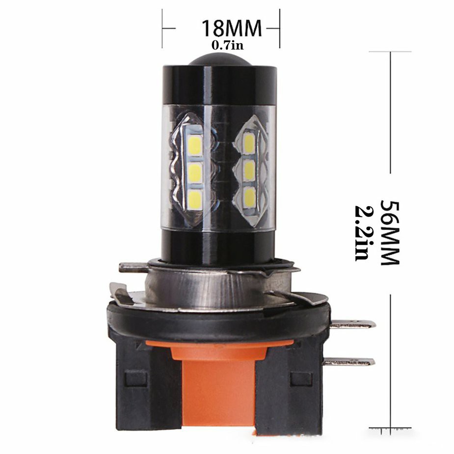 Đèn pha LED 16 bóng H15 80W chống sương mù cho ô tô