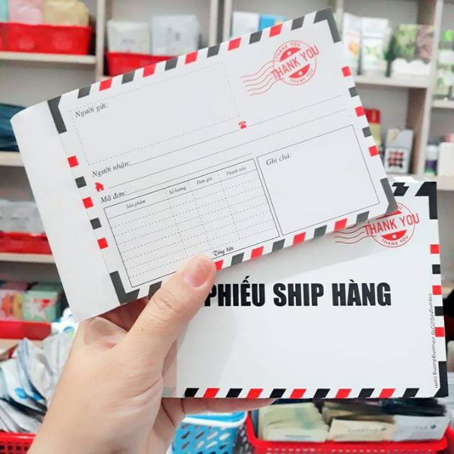 Phiếu ship hàng bì thư 100t