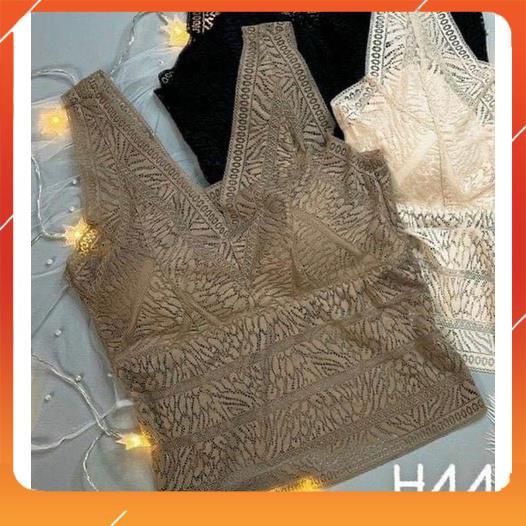 Áo bra chất liệu ren mịn cao cấp, có mút đệm, hoạ tiết hoa sang chảnh. Mã A19270