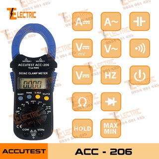 ACC - 206 Ampe Kìm Đo Điện Đo Tần Số Đo Tụ ĐIện Đo Dòng Điện AC/DC 600A ACC 206