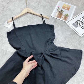 Set áo 2 dây nơ eo + quần suông