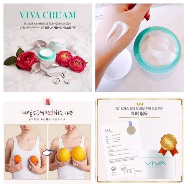 Kem dưỡng nâng ngực, tăng size  vòng 1 VIVA KOREA chính hãng | BigBuy360 - bigbuy360.vn