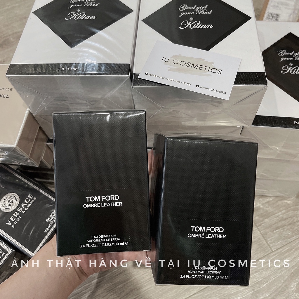 Nước hoa nam nữ unisex T.F Ombre Leather EDP 100ml - Hương thơm da thuộc đầy cá tính, đầy hư hỏng - iu.cosmetics