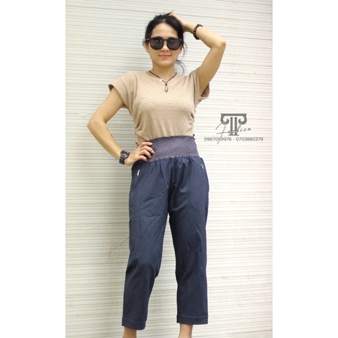 QUẦN 8,5 TẤC CHẤT DÙ CO GIÃN SIÊU ĐẸP ( 46-78KG)