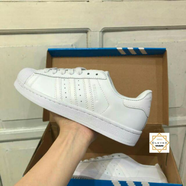 (CÓ SẴN)  Giày thể thao SUPER STAR FULL WHITE trắng