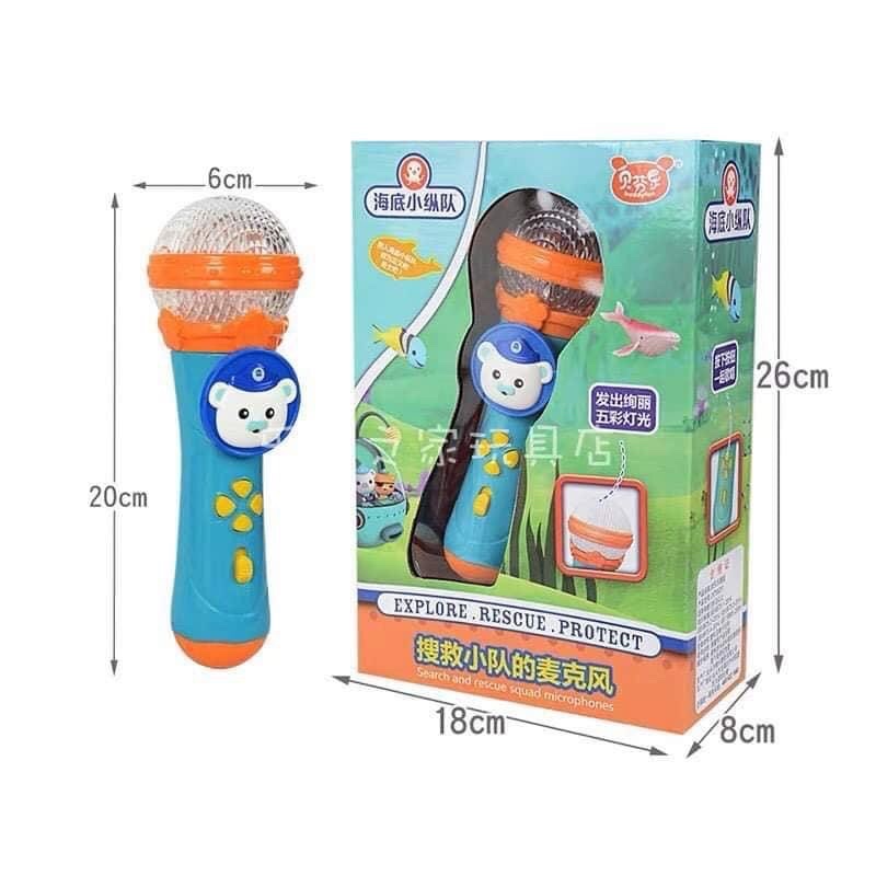 Míc hát không dây, đồ chơi micro không dây hình chú chó cứu hộ cho bé