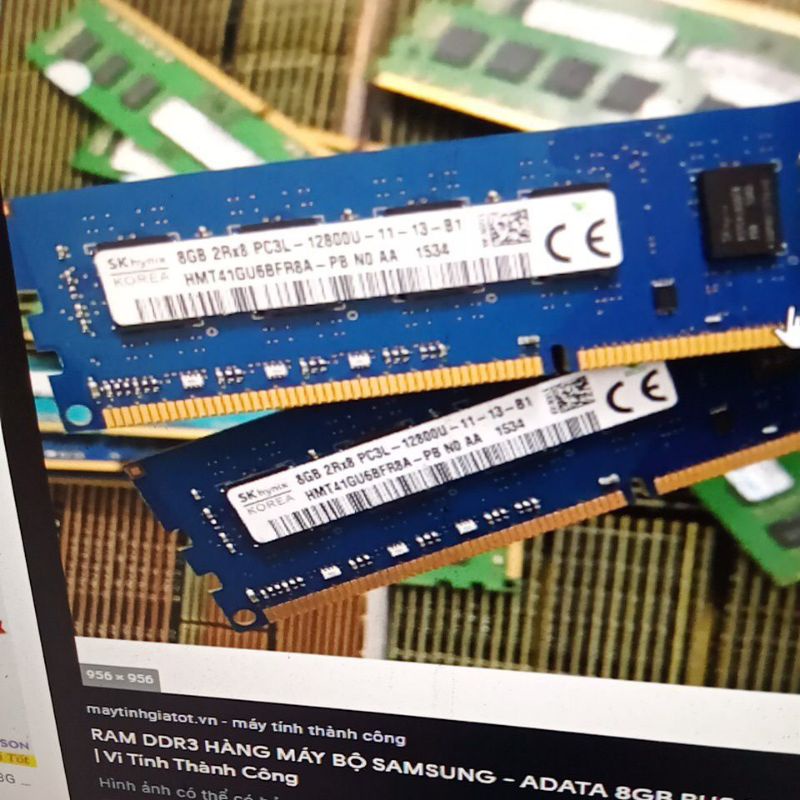 ram desktop ddr3 8gb buss 1600 và 1333 ram máy bộ nhãn hiệu samsung ,hynix micron , rucial, kingtons vvv..vvv