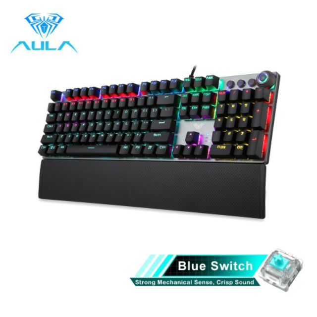 💯 Bàn phím cơ Xịn Aula F2058 Blue Switch phiên bản Tarantula với Rainbow Backlight 🌈 Chính Hãng Fullbox