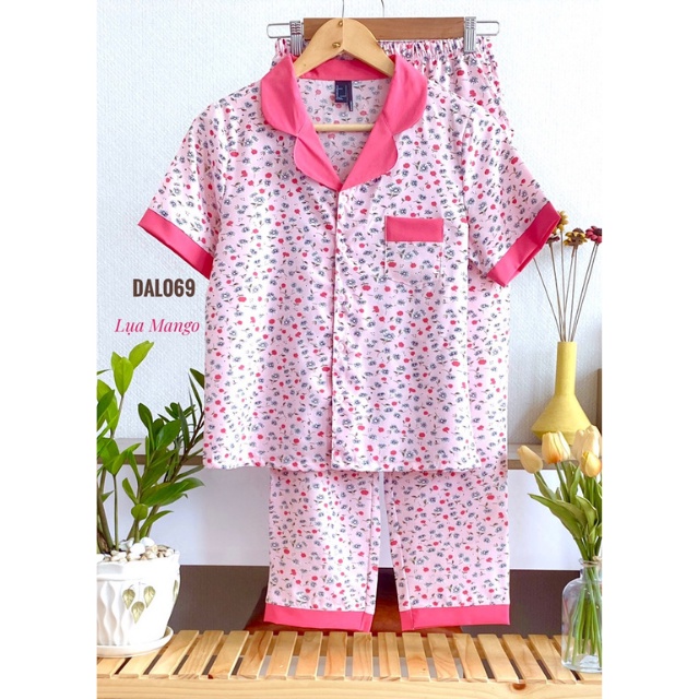 [ẢNH THẬT] Đồ Bộ Mặc Nhà Dài Pijama Nữ Xinh Xắn