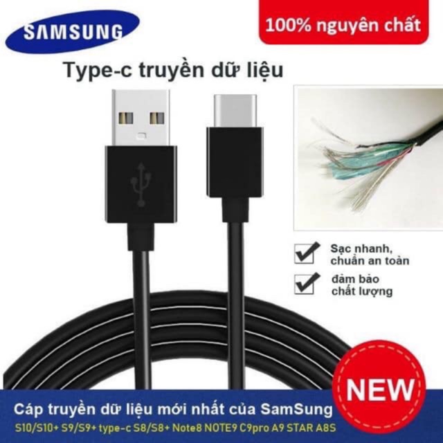 Dây Cáp sạc nhanh Type-C Samsung bảo hành 12 tháng Cáp samsung s8 s9 note 8 note 7 s8 plus s9 plus S10 S10Plus C9Pro