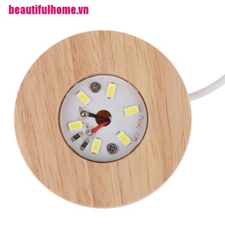 Đế Đèn LED Bằng Gỗ Pha Lê / Kính / resin