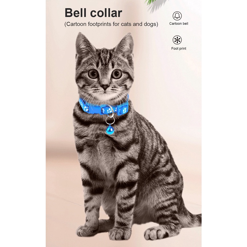 &lt;cutepethome&gt;Vòng Cổ Cho Thú Cưng Nhiều Màu Sắc Dễ Thương Có Thể Điều Chỉnh