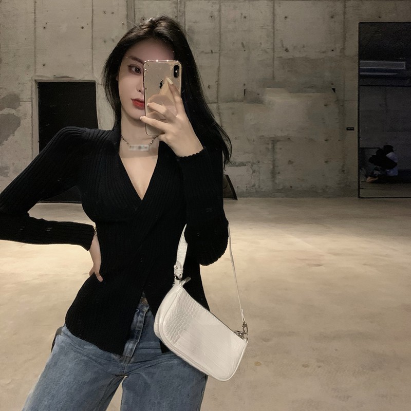Áo thun gân nữ tay dài Emilyshop