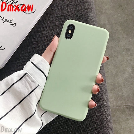 Ốp điện thoại silicone màu trơn ngọt ngào cho Samsung Galaxy A7 A9 A6 J8 A8 Plus 2018 A750 A60 M40 A40