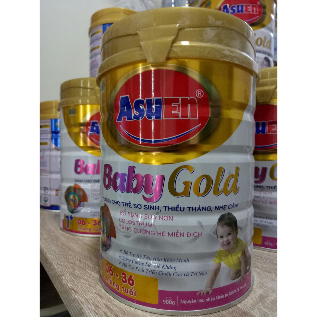 Sữa Bột Babygold Asuen Cho Trẻ Nhẹ Cân, Sinh Non Từ 6-36 Tháng 900g - Date 2024