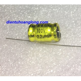 10 tụ 2.2uf 100v elum nằm