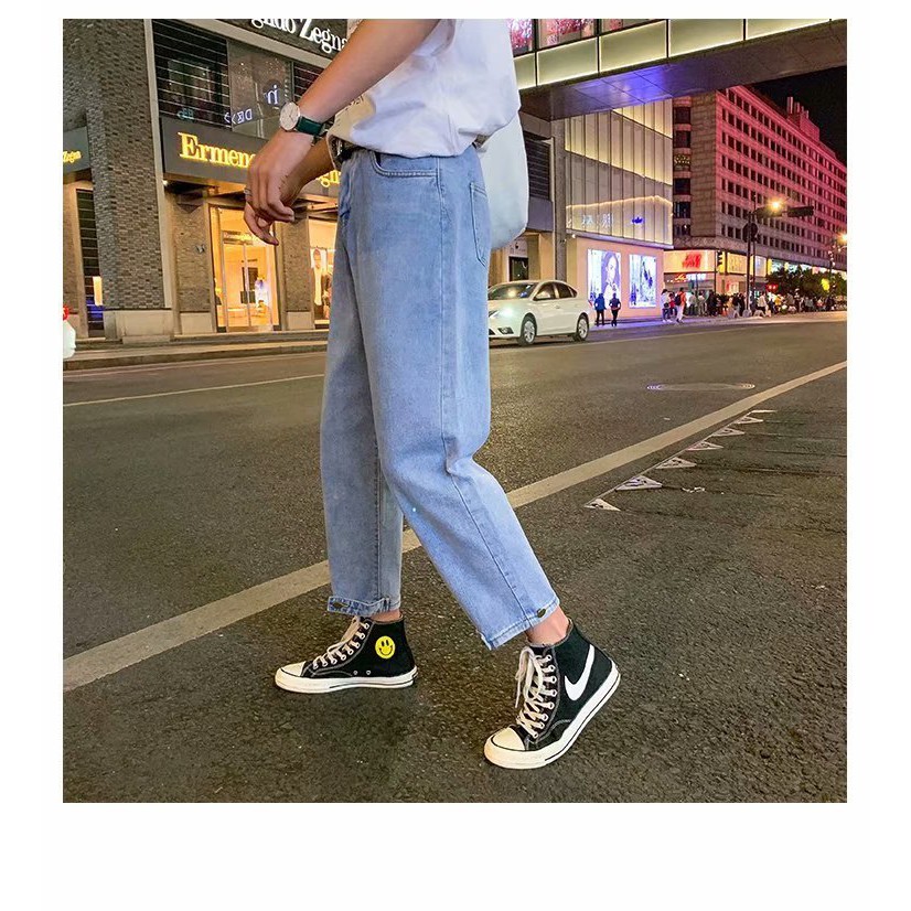 Quần Jeans Nam - Quần Baggy Nam Thời Trang Unisex - Phong cách thời trang hàn quốc